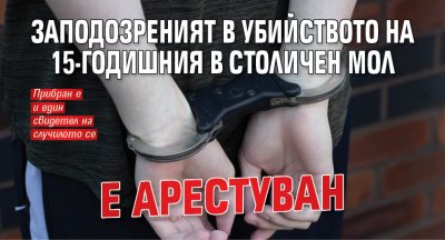 Заподозреният в убийството на 15-годишния в столичен мол е арестуван 