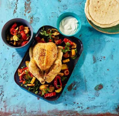 Пиле рататуй (със зеленчуци + кисело мляко)