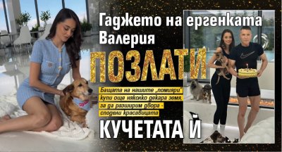 Гаджето на ергенката Валерия позлати кучетата й