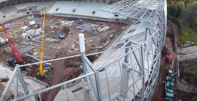 С нови темпове: Вече облицоват Сектор "А" и "Армията" (ВИДЕО)