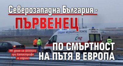 Северозападна България - първенец по смъртност на пътя в Европа