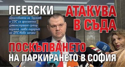 Пеевски атакува в съда поскъпването на паркирането в София