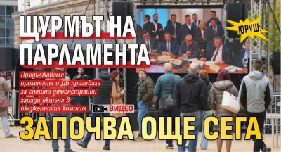 ЮРУШ: Щурмът на парламента започва още сега (ВИДЕО)