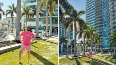 Криско се шматка по къси гащи в Маями