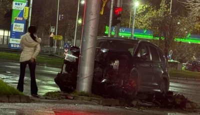 Екшън в Пловдив: Пиян катастрофира по време на гонка с полицията