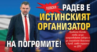 Пеевски: Радев е истинският организатор на погромите! 