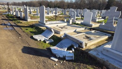 УЖАС: Вандали изпотрошиха десетки надгробни паметници в София (СНИМКИ)