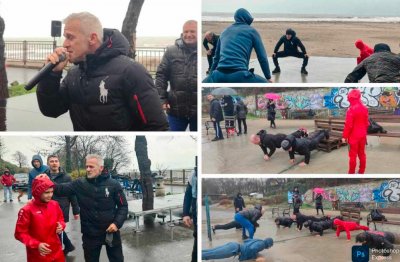 Бургаски батки правят кофички и лицеви опори с Йордан Йовчев