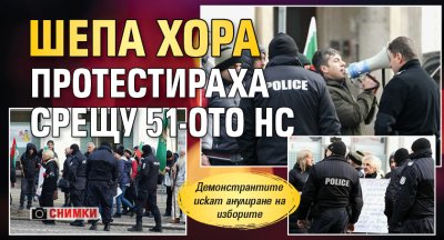 Шепа хора протестираха срещу 51-ото НС (СНИМКИ)