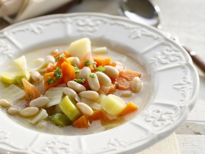 Продукти300 г бял боб сварен и отцеден може от консерва