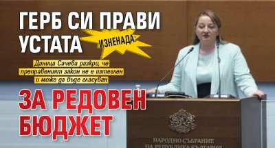 ИЗНЕНАДА: ГЕРБ си прави устата за редовен бюджет