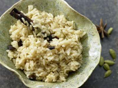 Продукти125 г пълнозърнест кафяв ориз или друг по избор300 мл