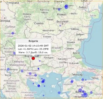 3,8 по Рихтер друсна Благоевград