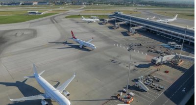 Въпреки силния вятър: Няма отменени полети на летище "Васил Левски" в София