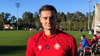 Бившият нападател на Ботев Враца Дориан Бабунски игра за своя