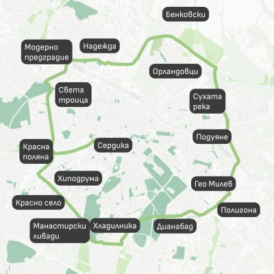 Ето го плана за софийския зелен ринг 