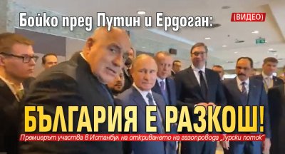 Бойко пред Путин и Ердоган: България е разкош! (ВИДЕО)