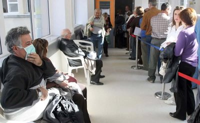 Активността на грипа в Гърция се увеличава като броят на болничните приеми