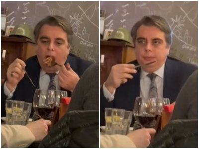 От нерви ли се тъпче Асен Василев? Лидерът на ПП поглъща пържола на 3 хапки (ВИДЕО)