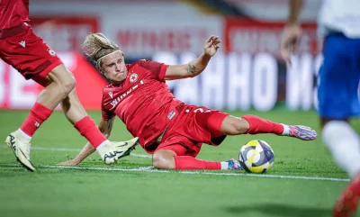 Халфът на ЦСКА Улаус Скарем е подновил тренировки заедно с