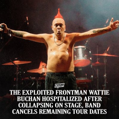 Пънк легенда припадна на сцената