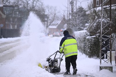Дания е отчасти парализирана от значителни снеговалежи