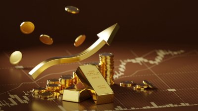 Златото отново надхвърли 5000 долара за тройунция