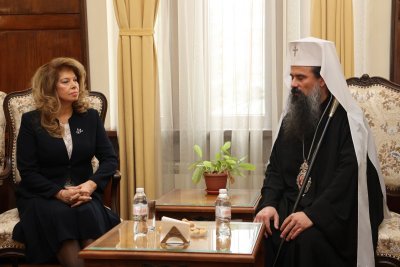 Патриархът благослови президента Йотова