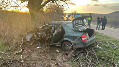 53-годишен шофьор загина след удар в дърво