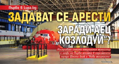 Първо в Lupa.bg: Задават се арести заради АЕЦ "Козлодуй"?