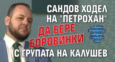 Сандов ходел на "Петрохан"да бере боровинки с групата на Калушев