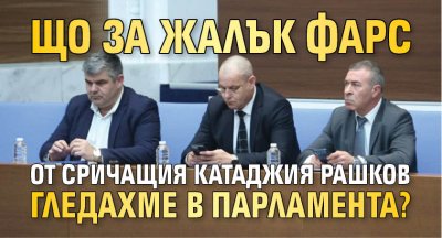 Що за жалък фарс от сричащия катаджия Рашков гледахме в парламента?