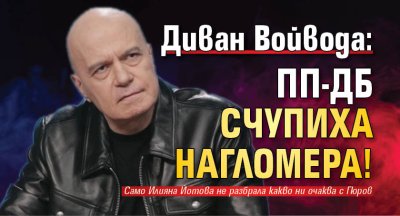 Диван Войвода: ПП-ДБ счупиха нагломера!