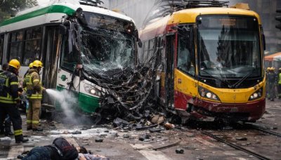 Жертва и 20 ранени! Трамвай дерайлира в Милано, вряза се в магазин