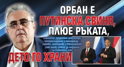 Орбан е путинска свиня, плюе ръката, дето го храни