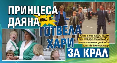 Ново 20: Принцеса Даяна готвела Хари за крал 