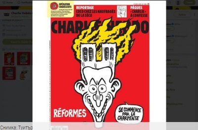 "Шарли Ебдо" окарикатури и пожара на Нотр Дам