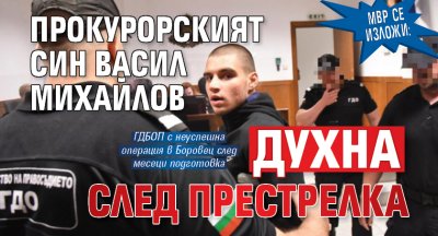 МВР се изложи: Прокурорският син Васил Михайлов духна след престрелка