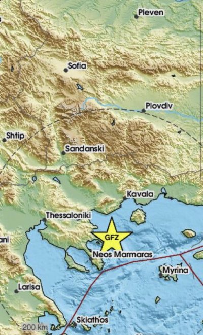 Як трус в Гърция, усети се у нас