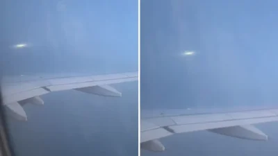 Пасажер в самолет засне летяща огнена топка над Европа (ВИДЕО)