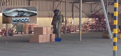 ФСС хвана пратка стелки за военни обувки от Полша с вградени минибомби