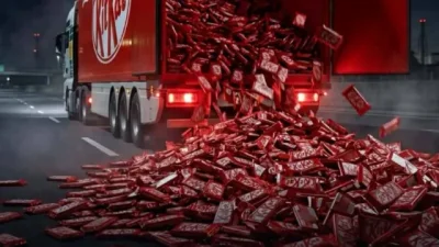 Изчезна камион с 400 000 шоколадови блокчета