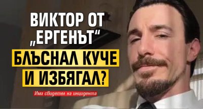 Виктор от &bdquo;Ергенът&ldquo; блъснал куче и избягал? 