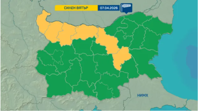 Във вторник ще ни отвее: Жълт код в 6 области 