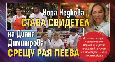 Нора Недкова става свидетел на Диана Димитрова срещу Рая Пеева