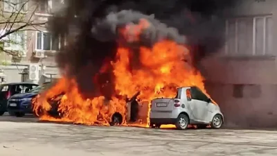 Изгоряха четири автомобила 