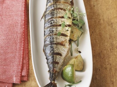 Скумрия с лайм и майорана