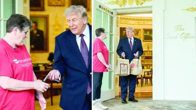 Тръмп си поръча "Макдоналдс" в Овалния кабинет 