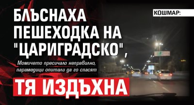 КОШМАР: Блъснаха пешеходка на "Цариградско", тя издъхна