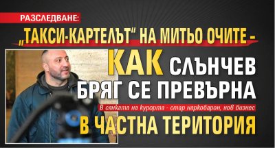 РАЗСЛЕДВАНЕ: &bdquo;Такси‑картелът&ldquo; на Митьо Очите &ndash; как Слънчев бряг се превърна в частна територия
